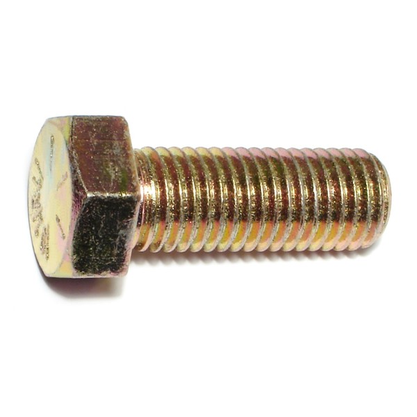 Midwest Fastener Grade 8, 3/4"-10 Hex Head Cap Screw, Zinc Yellow Steel, 2 in L, 10 PK 00765